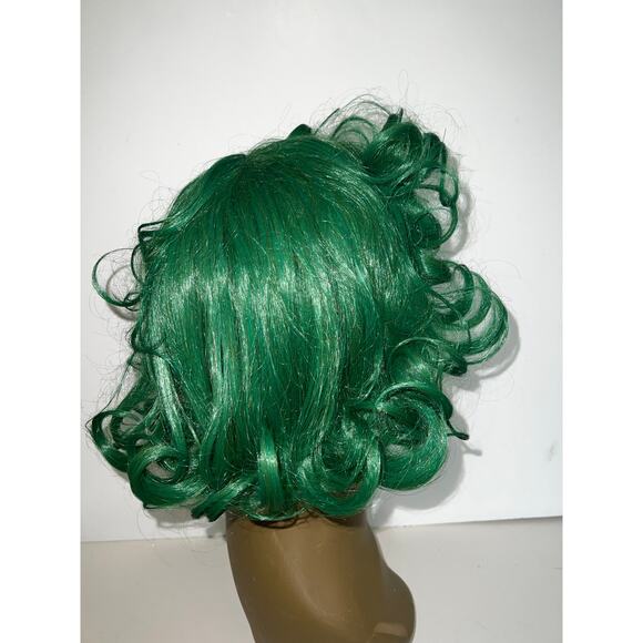 Oompa Loompa Green Curly Wig Unisex Chocolate Factory Worker Costume Halloween - Picture 8 of 13